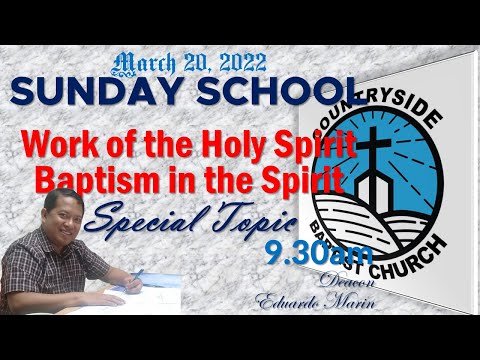 Sunday School | Special Topic | Baptism in the Spirit | CBC Ministries Online PH
