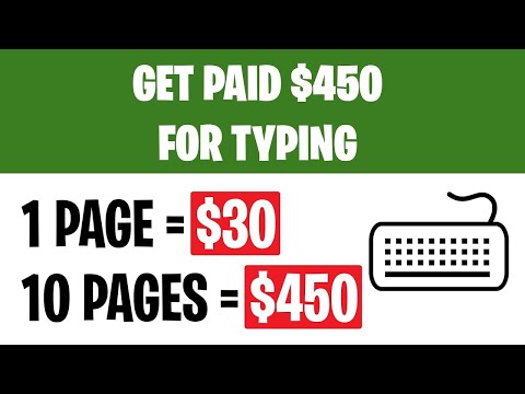 Earn $450+ Typing Names ($30 Per Page) | Make Money Online
