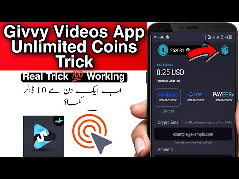 GivvyVideos Givvy Videos app unlimited coins tip – How to increase coins givvy Videos app