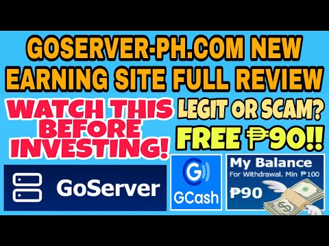 GOSERVER-PH.COM EARNING SITE FULL REVIEW!!! LEGIT OR SCAM? [TAGALOG REVIEW] EARNING APPS PHILIPPINES