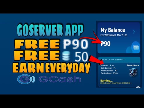 NEW EARNING APPS GOSERVER FREE 90PESOS FREE BUNOS 50PESOS UPON REGISTER 100% LEGIT