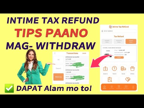 PAANO MAG WITHDRAW / CASH OUT SA INTIME TAX REFUND | MGA DAPAT MALAMAN BAGO MAKAWITHDRAW |BabyDrewTV
