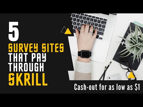 5 Legit Survey Sites That Pay Through Skrill (Cash-out For As Low As $1)