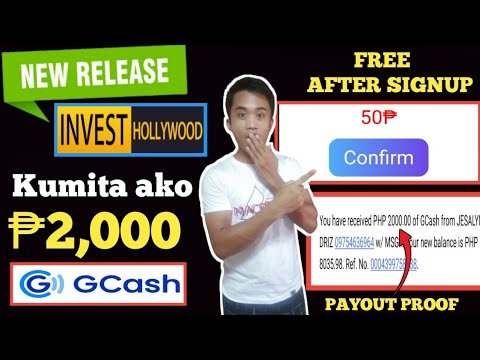 Free ₱50 after register | Kumita ako ng ₱2,000 Gcash sa website na ito | Hollywood Invester Review