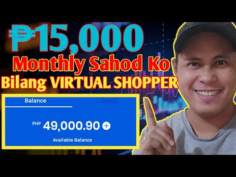 Kumita Ng ₱15,000 Monthly Bilang Virtual Shopper-FREE SIGN UP|Paano Kumita Sa Gcash{WITH PROOF}
