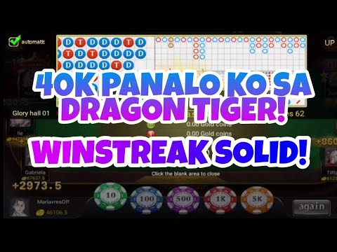 40K PANALO KO SA DRAGON TIGER| WIN STREAK MALALA| THOR GAME