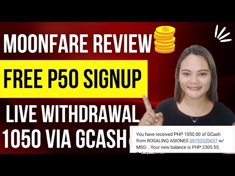FREE [50] SA GCASH PAGKASIGNUP|BAGONG WEBSITE|MOONFARE REVIEW