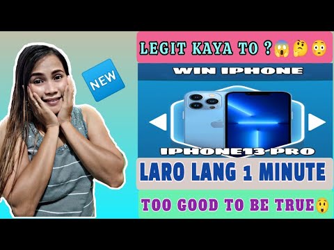 FREE IPHONE ! NO INVITE PROGRAM| PAANO MANALO NG CELLPHONE SA PAGLALARO LANG | LEGIT OR SCAM?