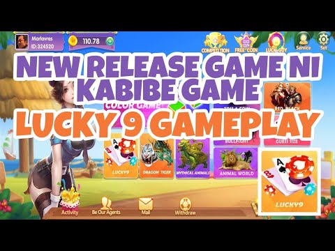 NEW RELEASE GAME NI KABIBE!| LUCKY 9 GAME PLAY