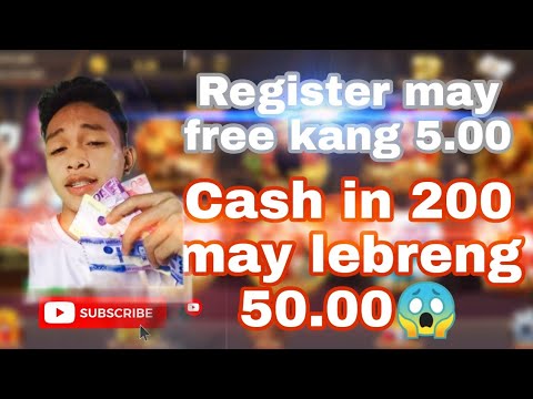 pag nag register may free kang 5.00 at kapag nag cash in ka may 50.00😱🤑