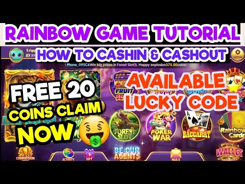 RAINBOW GAME ! NEW UPDATE FULL TUTORIAL FREE 20 COINS CLAIM NOW ..