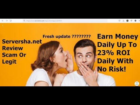 Serversha  net Review Scam Or Legit Earn Money Daily Up To 23% ROI Daily With No Risk3