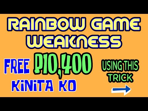 ANG KAHINAAN NI RAINBOW GAME | FREE 10,400 PESOS KINITA KO SA GCASH USING THIS APPLICATION | LEGIT