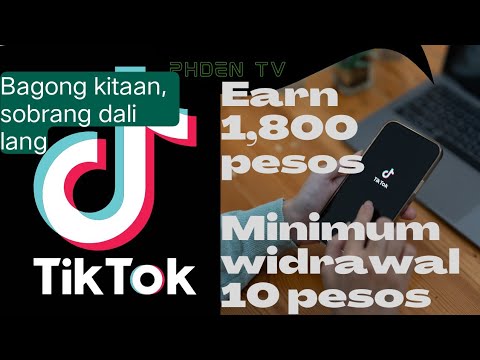 Bagong Kitaan sa TikTok, P1,800 pesos sobrang dali lang, P10 lang minimum widrawal