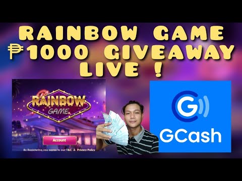 FREE GCASH ! P1000 GIVEAWAY LIVE TODAY | RAINBOW GAME