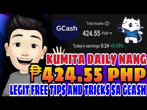 GCASH TIPS AND Love HOW TO EARN FREE UNLIMITED ₱424.55 GCASH EVERY DAY!