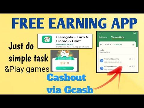 Gemgala App free earning app 2022 new released Game, chat & Earn via gcash money