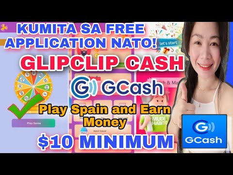 GLIPCLIP CASH FREE APPLICATION | EARN FREE SA GCASH $10 MINIMUM MAG SPIN KALANG | FREE APP REVIEW