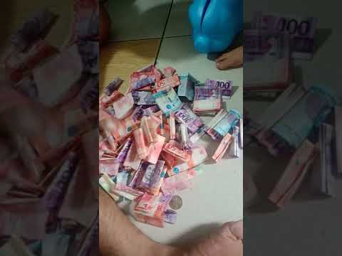 Goodbye piggy bank🤣 Free 150 pesos of Gcash,sino makahuhula ng exact bill amount na naipon😁