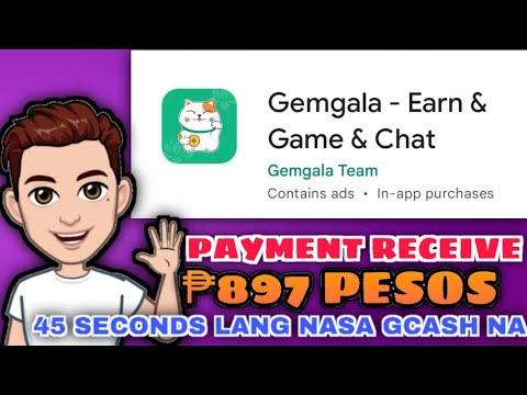 INSTANT PAYOUT: ₱897 PESOS DIRECT GCASH | GEMGALA APP HOW TO BIND GCASH AND PROOF OF PAYMENT!