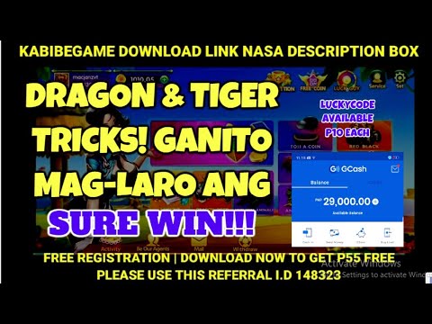 KABIBE GAME | SURE WIN Love SA DRAGON VS TIGER | UNLIMITED CASHOUT SA GCASH