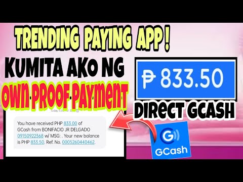 KUMITA AKO NG P833,00 SA GCASH |TRENDING PAYING APP | with Own Proof