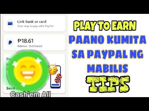 PAANO KUMITA NG PERA SA PAYPAL SA PAGLALARO LAMANG NG APPLICATION NATO IN 10 MINUTES MAY ₱9.85 KANA