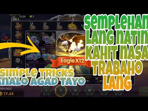simplehan  natin kahit nasa trabaho lang | tamang diskarte para manalo | animal world | fortune game