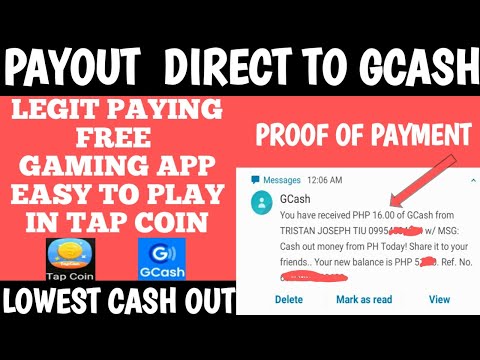 Tap Coin: 100% Paying Free Gaming App 16 Pesos minimum || Payout Direct to Gcash | New Gcash App
