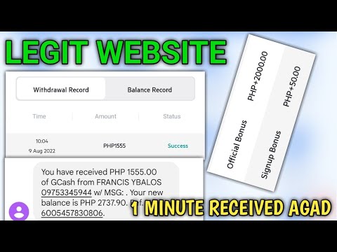 BAGONG WEBSITE | ₱1,555 RECEIVED AGAD WITHIN 1 MINUTE  | FREE ₱50 AFTER REGISTRATION
