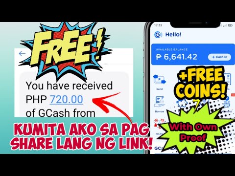 HOW TO EARN FREE GCASH?KUMITA AKO NG FREE ₱720 SA PAG SHARE LANG NG LINK/WITH OWN WITHDRAWAL PROOF