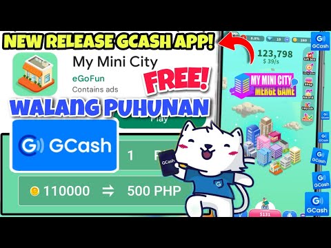 NEW RELEASE GCASH APP! EARN FREE UNLI ₱500 DIRECT GCASH, NO NEED INVITE, (MY MINI CITY APP REVIEW)