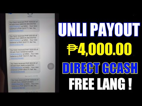 UNLI PAYOUT ₱4,000.00 DIRECT GCASH FREE LANG !