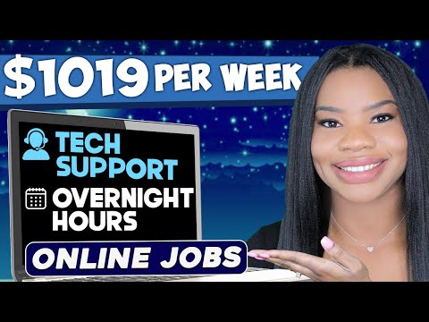 $1019 PER WEEK ONLINE JOBS! OVERNIGHT HOURS & MULTIPLE SHIFTS! LITTLE EXPERIENCE WORK FROM HOME JOBS