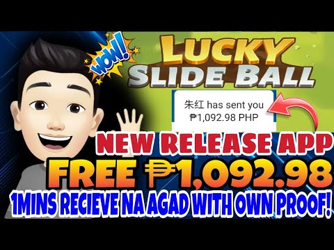 FREE EARNING APP : FREE ₱1,092 1MINS RECIEVE AGAD! WITH PROOF OF PAYMENT LUCKY SLIDE BALL APP REVIEW