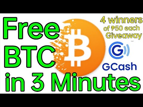 How to Earn Free  Bitcoin With No Deposit In 3 Minutes ? Win ₱50 Gcash Load [4 Lucky Winners]