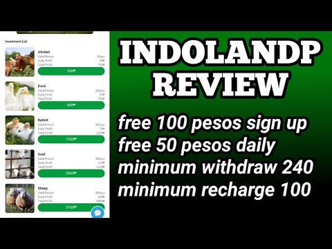 INDOLANDP REVIEW | FREE 100 PESOS SIGN UP | FREE 50 PESOS DAILY