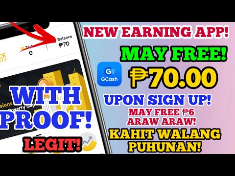 NEW EARNING APP/MAY FREE ₱70 AGAD PAG SIGN UP PALANG/ARAW MAY FREE/KAHIT WALANG INVEST/WITH PROOF/