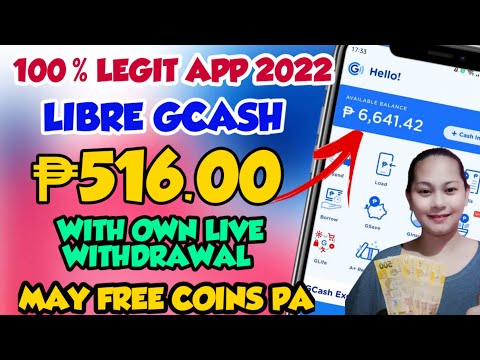 100% LEGIT APP 2022/FREE GCASH ₱516 /PAYOUT AGAD/WITH OWN LIVE WITHDRAWAL PROOF/MAY FREE COINS PA