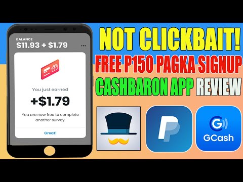 BAGONG RELEASE APP! INSTANT FREE ₱150 PAGKA SIGNUP MO PA LANG! NO INVITE DITO | CASHBARON APP