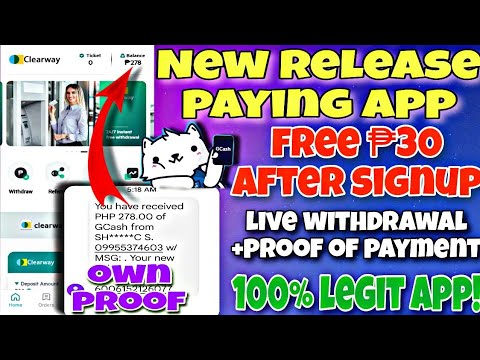 CLEARWAY APP UPDATE FREE ₱30 AFTER SIGNUP + ₱300 SIGNUP BONUS.HONEST REVIEW GCASH MONEY ONLINE 2022.