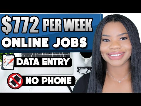 📵 $772 PER WEEK DATA ENTRY ONLINE JOBS! NO PHONE! GET PAID TO TYPE! WORK FROM HOME JOBS 2022