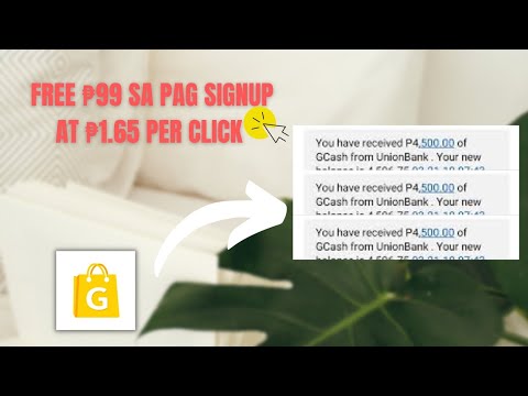 FREE GCASH ₱99 FROM REGISTER AT ₱1.65 PER CLICK