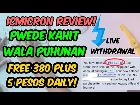 icmicron Review – Free 380 Plus 5 Pesos Daily