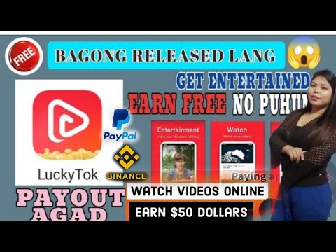 LUCKYTOK APP2022  EARN UPTO 50$ PER DAY BY WATCHING VIDEOS  WITH LIVE WITHDRAWAL EARN FREE