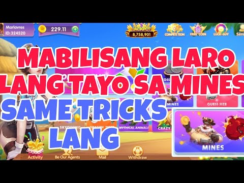 MABILISANG LARO LANG TAYO SA MINES| CASHOUT AGAD TO| KABIBE GAME