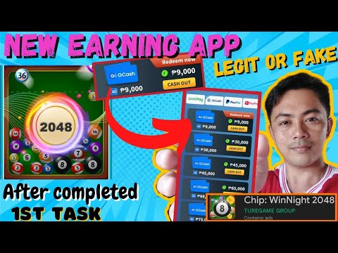 NEW PAYING APP 2022 | ₱9,000 TRU GCASH | CHIP: WINNIGHT 2048 APP REVIEW | LIVE WITHDRAWAL