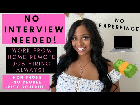 NO INTERVIEW NEEDED START TODAY NO-PHONE ONLINE REMOTE JOB EARN $800+ PER WEEK | WORK FROM HOME 2022