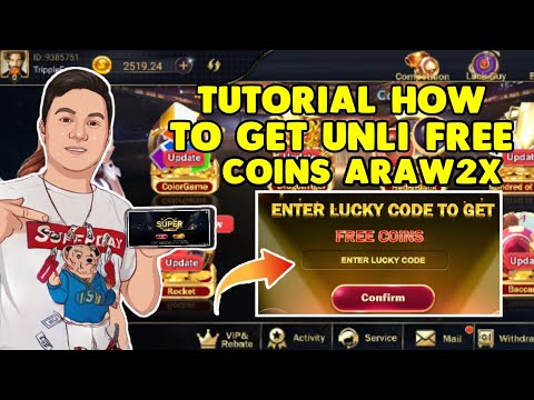 TUTORAIL HOW TO GET FREE COINS ARAW2X NO NEED MUNAPUHAN ! KAY SUPER GAME ..