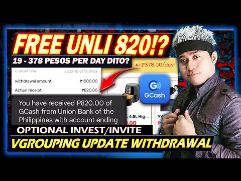 UNLI 820 PESOS – VGROUPING UPDATE WITHDRAWAL